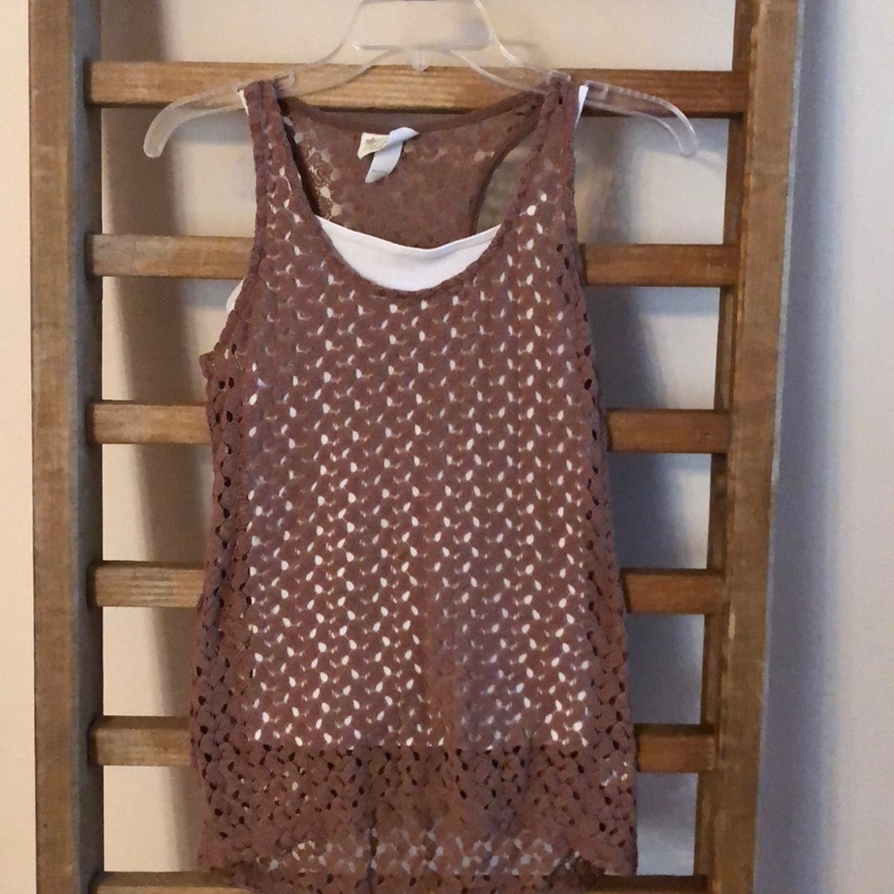 Pretty Rebellious Lace Tank Top